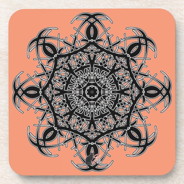 Yoga Octa Glyph Dessous de verre Dusk (Devant)