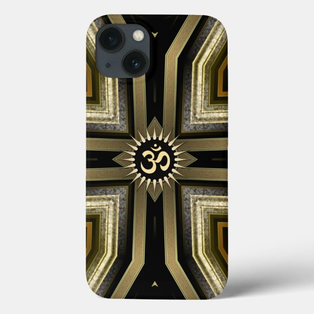 Yoga OM Black Gold iPhone 6 Case (Back)