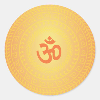 Yoga Om Bouddhiste Mandela autocollant