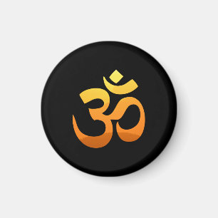 Yoga Om Mantra Symbol Asana Relax Meditation Magnet