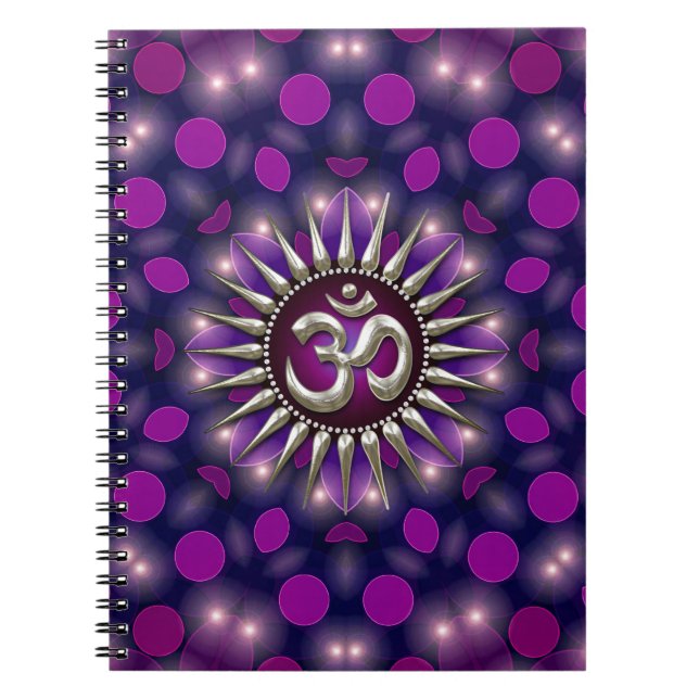 Yoga Om Purple Carnet d'énergie de guérison (Devant)