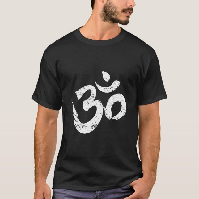 Yoga Om Spiritual Symbol Aum Meditation Ohm T-Shirt (Front)