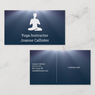 Yoga or Pilates Instructor Business Card