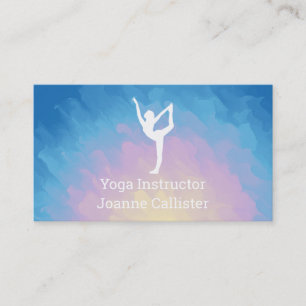 Yoga or Pilates Instructor Business Card