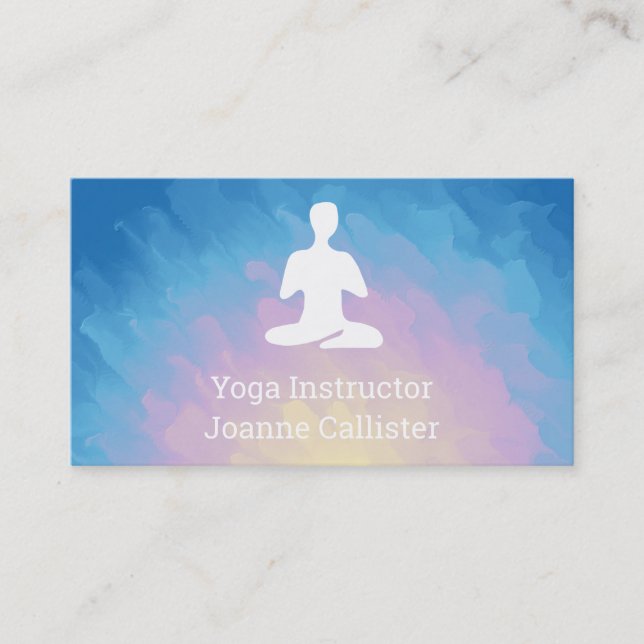 Yoga or Pilates Instructor Business Card (Front)