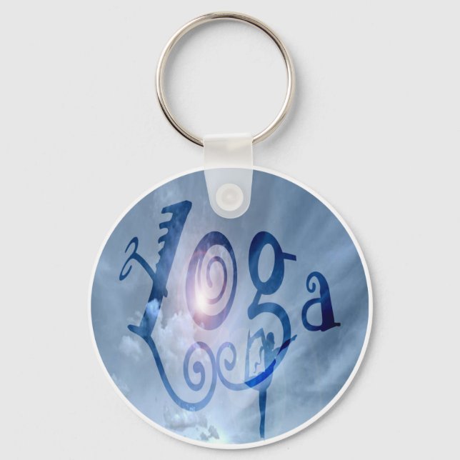Yoga Outdoor Clouds Keychain (Front)