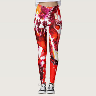 yoga pant unique acrylic painting print