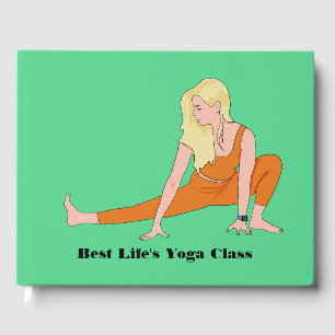 Yoga, Party Guest Book Yoga girl Healthy Lifestyle