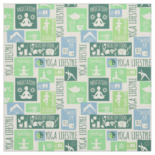 Yoga Pattern fabric