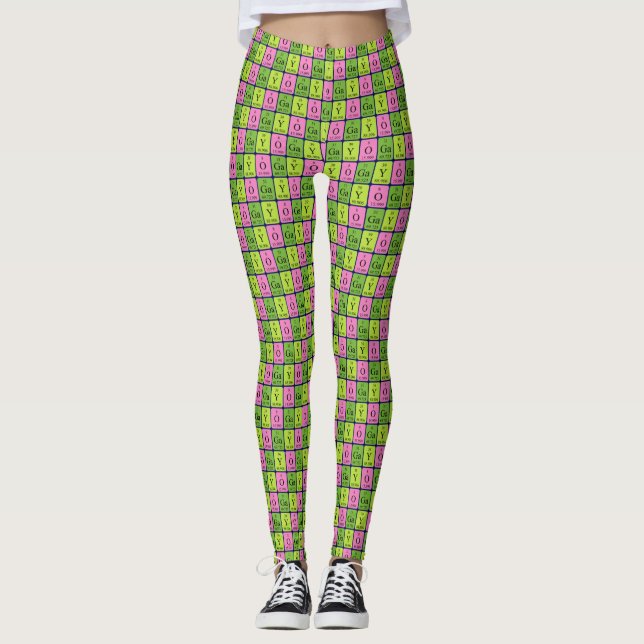 Yoga periodic table word leggings 1 (Front)