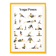Yoga Pick a Pose Brain Break Poster (Yellow)