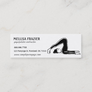 Yoga Pilates Business/Instructor Mini Business Card