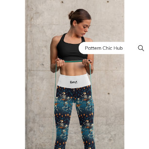 Yoga Pilates Exercise Stylish Fun Workout Pants   