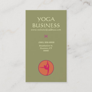 Yoga Pose Carte de visite