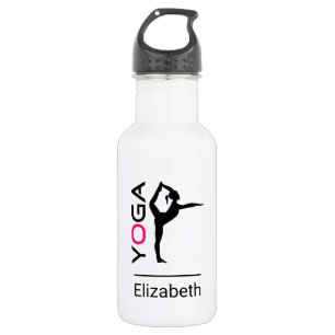 Yoga Pose Female Silhouette Personalized 532 Ml Water Bottle