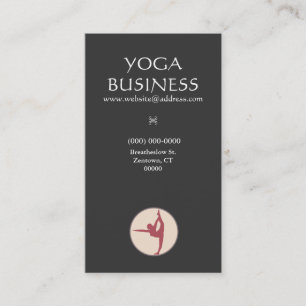 Yoga Pose Groupon Carte de visite