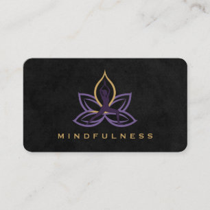 Yoga Pose   Health Fitness Center Business Card