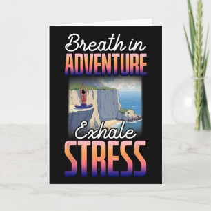 Yoga Pose Namaste Breath In Adventure Exhale Stres Card