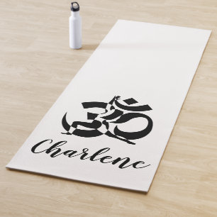 Yoga Pose Om Symbol Personalized Mat
