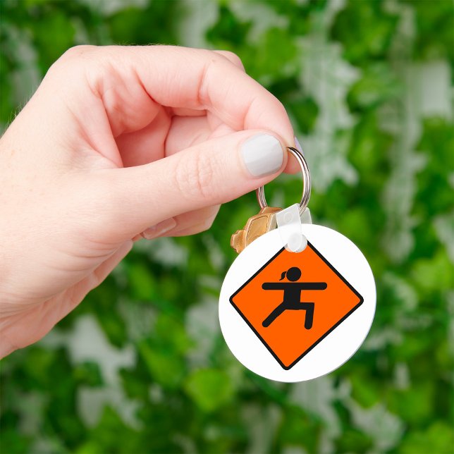 Yoga Pose Sign Keychain (Creator Uploaded)