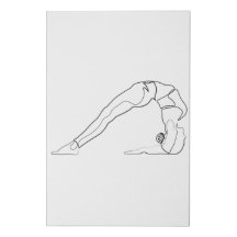 Yoga Pose Single Line Art One Line Fitness Drawing
