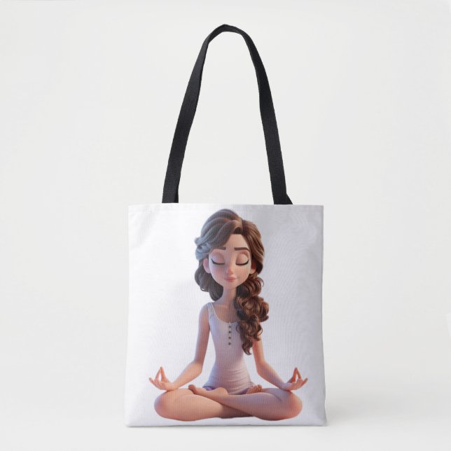 Yoga pose tote bag (Front)
