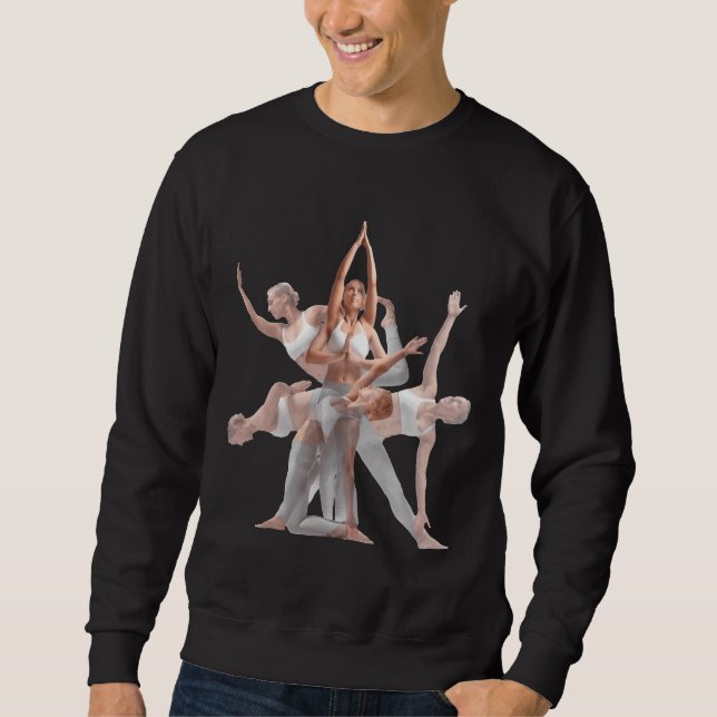 Yoga Poses 65 Sweatshirt (Front)