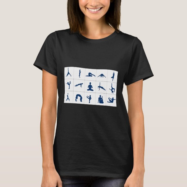 Yoga Poses 67 T-Shirt (Front)