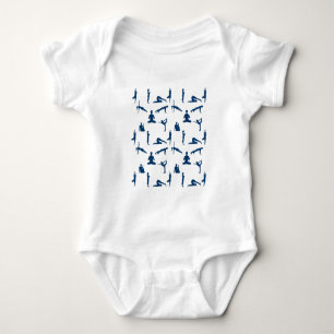 Yoga Poses Baby Bodysuit