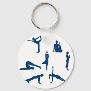 Yoga Poses Keychain