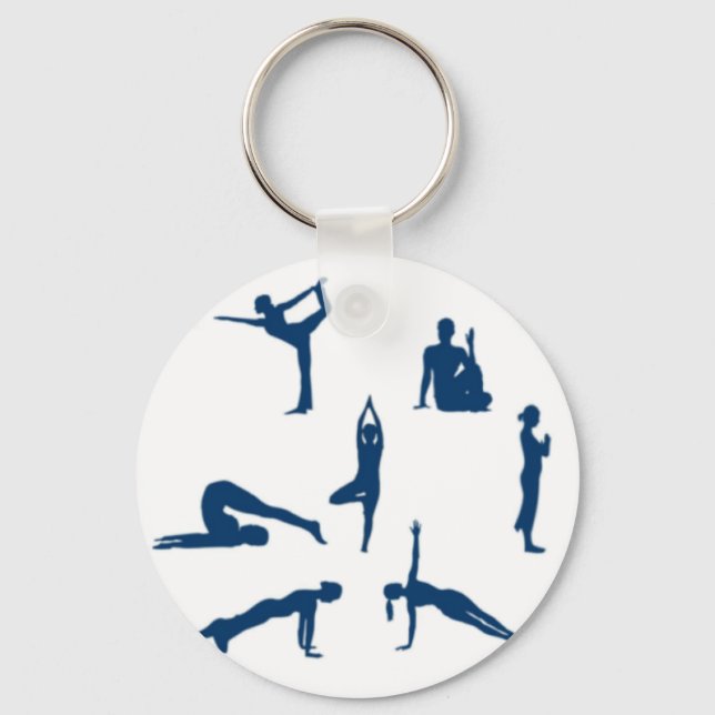 Yoga Poses Keychain (Front)