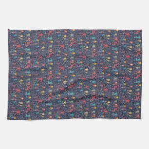 Yoga Poses, Meditation, New Age Art Kitchen Towel