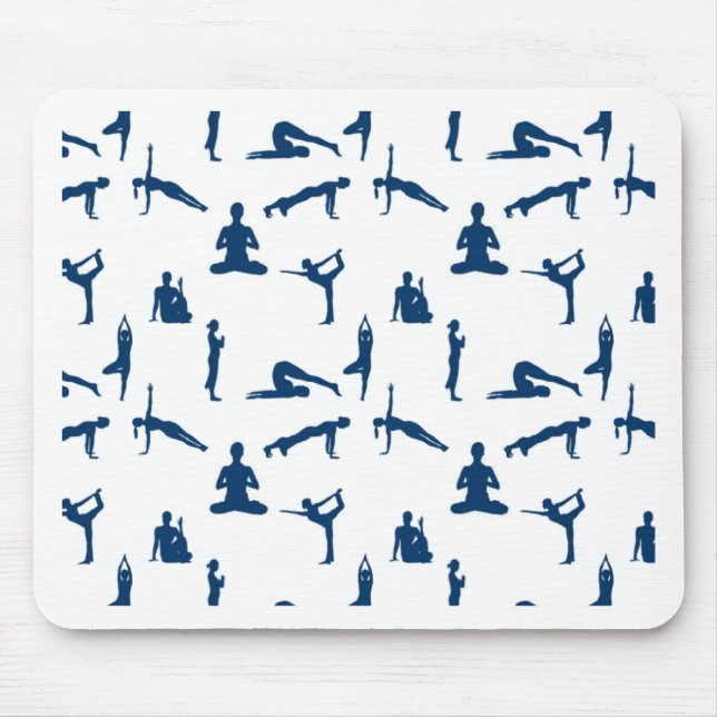 Yoga Poses Mouse Pad (Front)
