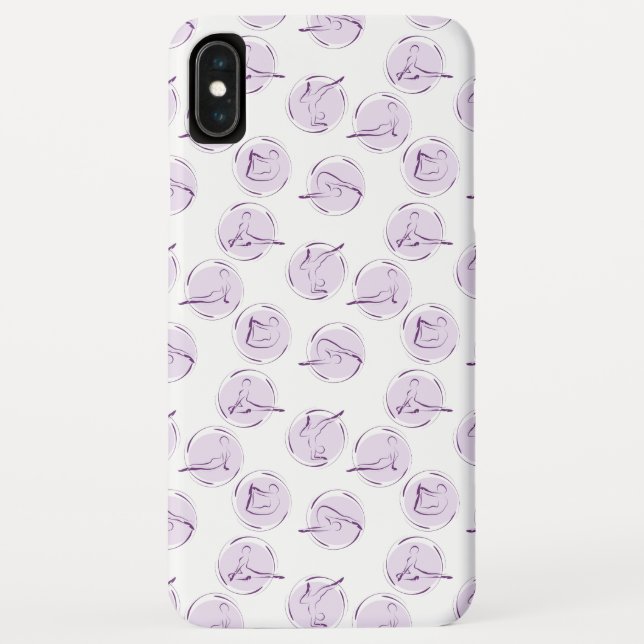 Yoga poses pattern Case-Mate iPhone case (Back)
