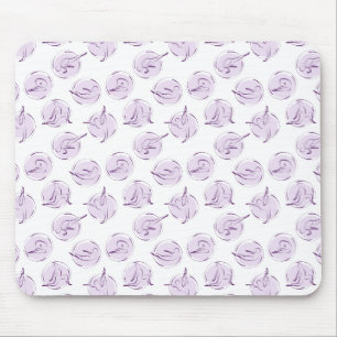 Yoga poses pattern mouse pad