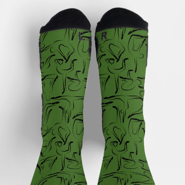 Yoga poses pattern | Yoga seamless pattern 10 iPho Socks (Top)