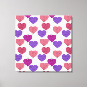 Yoga poses pattern   Yoga seamless pattern 1 Canvas Print