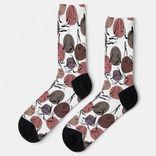 Yoga poses pattern   Yoga seamless pattern 22 Bath Socks