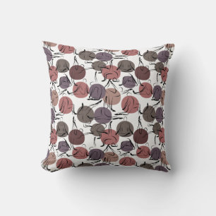 Yoga poses pattern Yoga seamless pattern 22 Throw Pillow