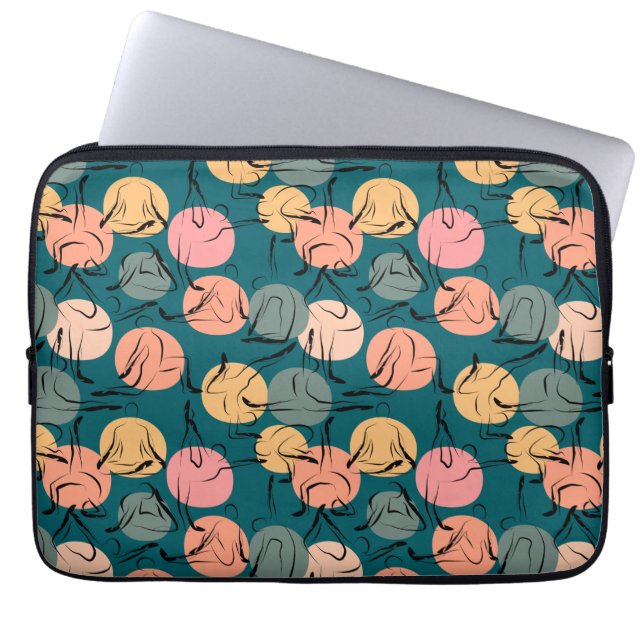 Yoga poses pattern | Yoga seamless pattern 23 Laptop Sleeve (Front)