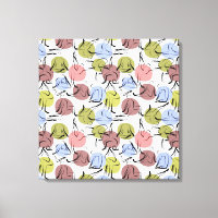 Yoga poses pattern | Yoga seamless pattern 25