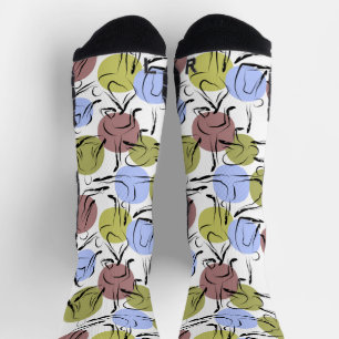 Yoga poses pattern   Yoga seamless pattern 25 Show Socks