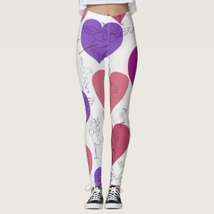 Yoga poses pattern Yoga seamless pattern 2 Leggings