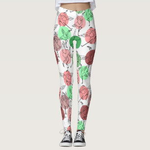 Yoga poses pattern   Yoga seamless pattern 30 Leggings