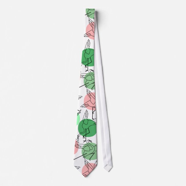 Yoga poses pattern | Yoga seamless pattern 30 Tie (Front)