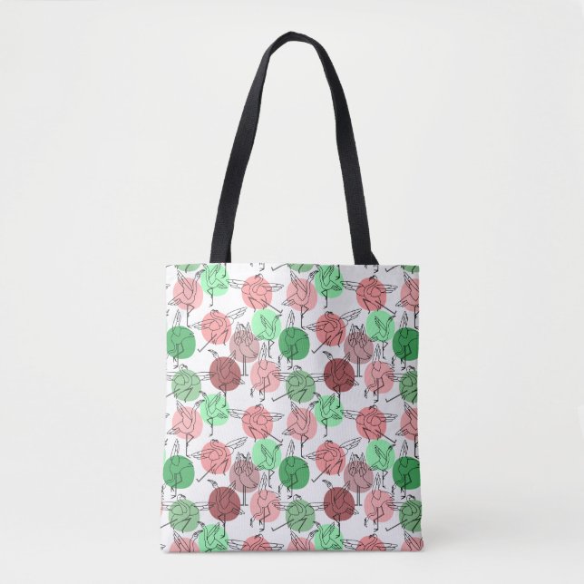 Yoga poses pattern | Yoga seamless pattern 30 Tote Bag (Front)