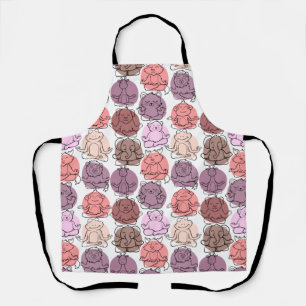 Yoga poses pattern Yoga seamless pattern 31 Apron