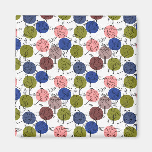 Yoga poses pattern Yoga seamless pattern 34 Magnet