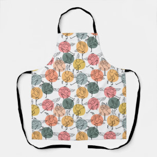 Yoga poses pattern   Yoga seamless pattern 37 Apron