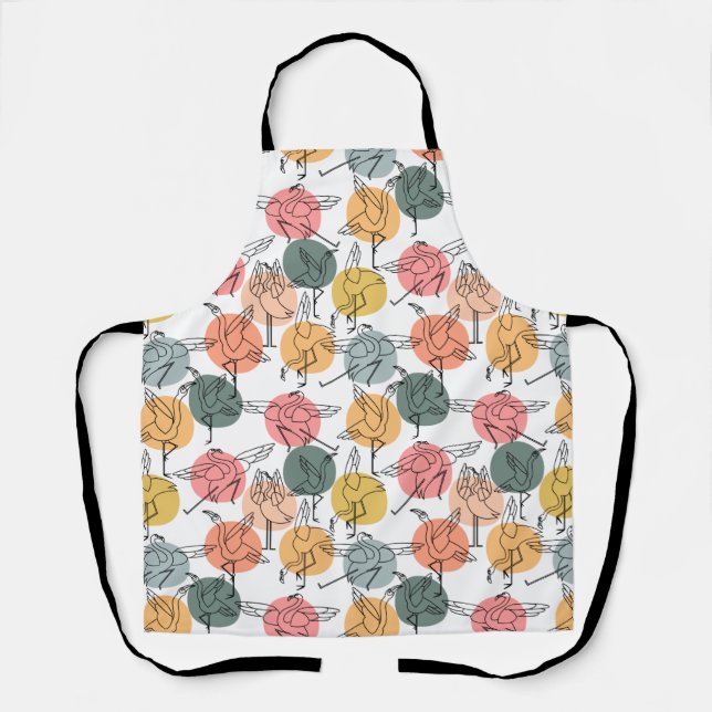 Yoga poses pattern | Yoga seamless pattern 37 Apron (Front)